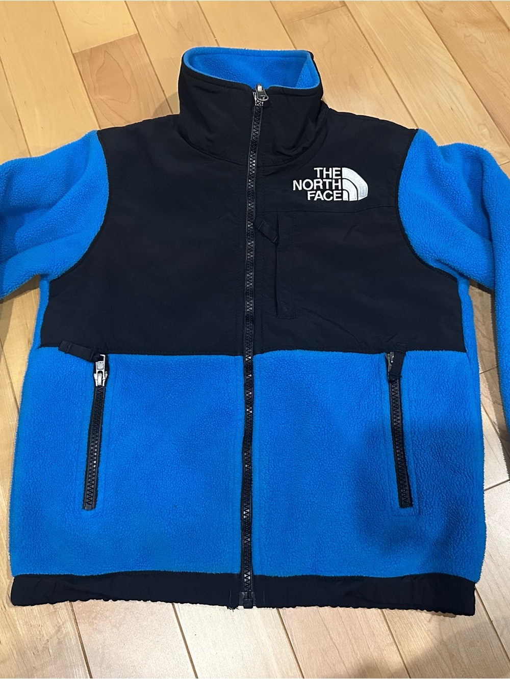 The North Face Kids' Blue & Black Fleece Jacket size 7-8